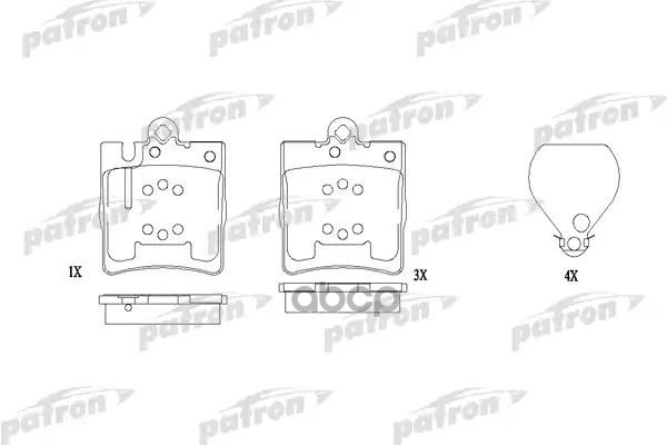 Колодки тормозные дисковые задн PBP1322 PATRON арт. PBP1322