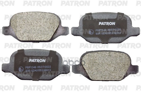 Колодки Тормозные Дисковые Зад. Alfa Romeo: 147 01-, 156 02-05, Gt 03-, Lancia: Lybra 99-, Lybra Sw 99- PATRON арт. PBP1349