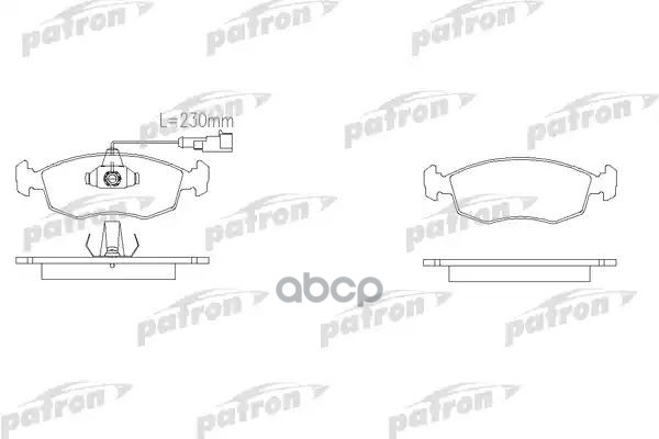 Колодки Тормозные Дисковые Передн Fiat: Palio Weekend 96- PATRON арт. PBP1377