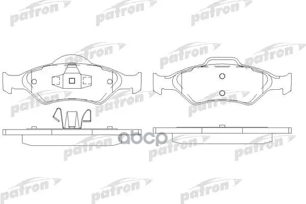 Колодки Тормозные Дисковые Передн Ford: Fiesta Iv 95-02, Fiesta Фургон 96-, Fiesta Фургон 98-, Ka 96- PATRON арт. PBP1393