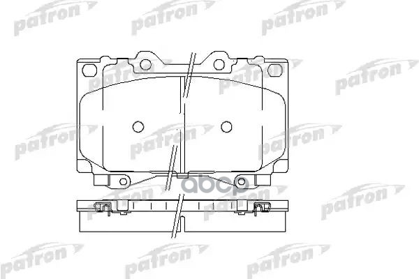 Колодки Тормозные Дисковые Передн Toyota: Land Cruiser 90-, Land Cruiser 100 98- PATRON арт. PBP1456