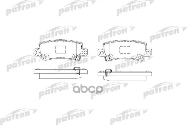 Колодки тормозные дисковые задн PBP1574 PATRON арт. PBP1574