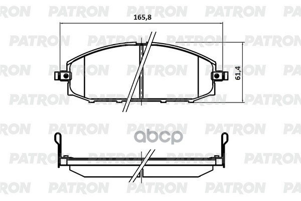 Колодки Тормозные Дисковые Передн Nissan: Patrol Gr Ii 97- PATRON арт. PBP1577