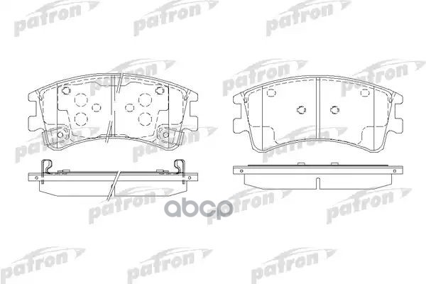 Колодки Тормозные Дисковые Передн Mazda: 6 02-, 6 Hatchback 02-, 6 Station Wagon 02- PATRON арт. PBP1619