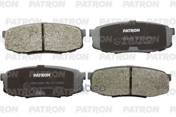 Колодки Тормозные Дисковые Зад. Lexus: Lx (Urj) 08- Toyota: Land Cruiser ( Urj20 , J20 ) 07- PATRON арт. PBP1658
