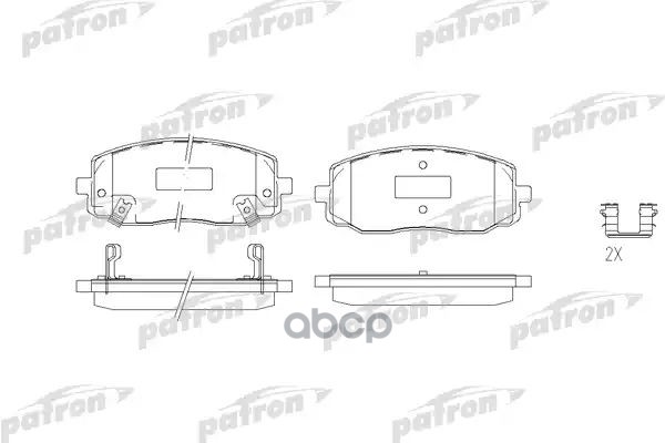 Колодки Тормозные Дисковые Передн Kia: Picanto 04- PATRON арт. PBP1783