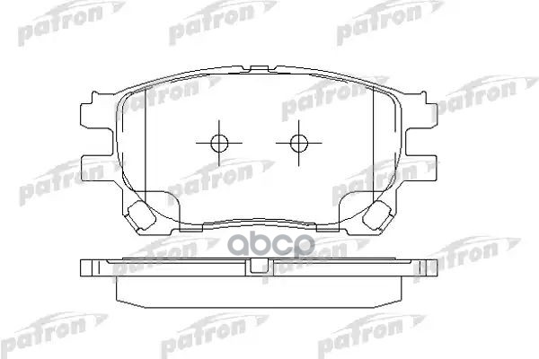 Колодки Тормозные Дисковые Передн Toyota: Previa 00- PATRON арт. PBP1868