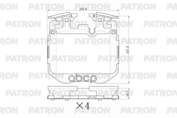 Колодки Тормозные Дисковые Пер. Bmw 3/4/5/6/7/X5/X6/X7-Series (M-Performance) 17- PATRON арт. PBP291