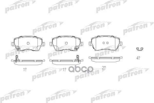Колодки Тормозные Дисковые Пер. Lada Vesta 15- / Suzuki Swift Iii 05- PATRON арт. PBP4069