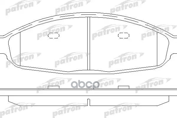 Колодки тормозные дисковые передн PBP7000 PATRON арт. PBP7000