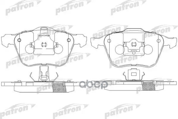 Колодки Тормозные Дисковые Передн Volvo: S60 01-, S80 99-06, V70 Ii Универсал 01-, Xc 90 02- PATRON арт. PBP7008