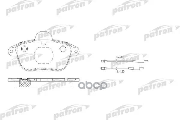 Колодки Тормозные Дисковые Передн Citroen: Xm 89-94, Xm 94-00, Xm Break 91-94, Xm Break 94-00 PATRON арт. PBP742