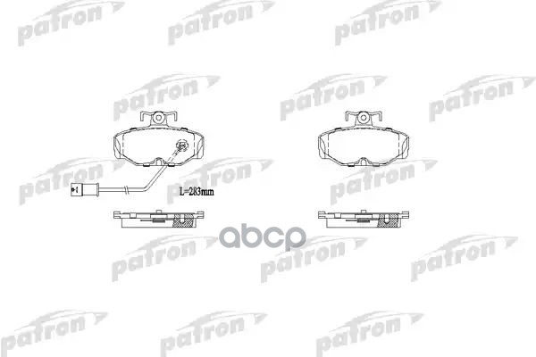 Колодки Тормозные Дисковые Задн Ford: Scorpio I 85-94, Scorpio I Седан 86-94, Scorpio I Универсал 88-94 PATRON арт. PBP915