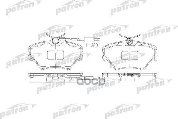 Колодки Тормозные Дисковые Передн Renault: Laguna 93-01 PATRON арт. PBP972