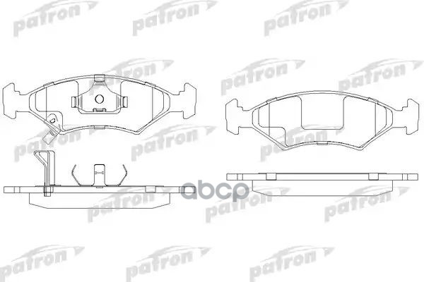 Колодки Тормозные Дисковые Передн Kia: Sephia 95-, Sephia Седан 93- Chevrolet Cobalt 1,5 01,2014->, PATRON арт. PBP982