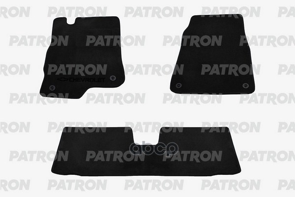 Комплект Автомобильных Ковриков Текстильных Chevrolet Captiva I 2011-2013 Задний Коврик Сплошной PATRON арт. PCC-CHV004
