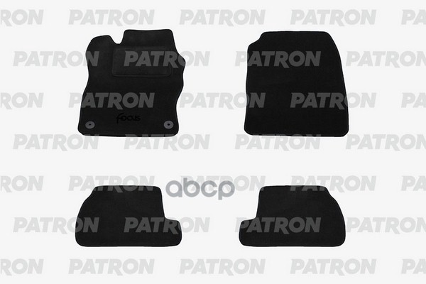 Комплект Автомобильных Ковриков Текстильных Ford Focus Iv 2014-2018 PATRON арт. PCC-FRD0015.1
