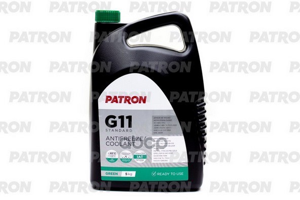 Антифриз 5Кг Брутто (4.4Л) Зеленый Готовый: G11, Tl 774-C, Sae J1034, N600690, Ms-7170, Man 324 Nf, Mb 325.0, B0400240, 69015...