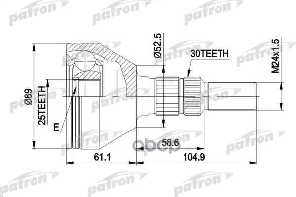 Шрус Наружн К-Кт Fiat: Croma 05 -, Opel: Signum 03 -, Vectra C 02 -, Vectra C Gts 02 -, Vectra C Универсал 03 -, Vauxhall: Si...