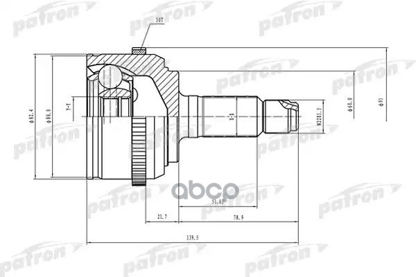 Шрус Наружный С Кольцом Abs 26X60x23 Abs:50t Honda Civic Eu/Ep/Es 01-06 PATRON арт. PCV1503