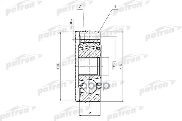 Шрус Внутренний 34X112 Toyota Camry Mcv20/Sxv20 96-01 PATRON арт. PCV1566