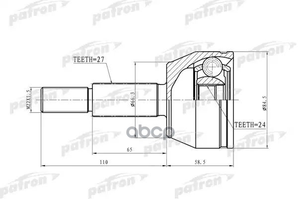 Шрус Наружн Ford: Explorer 07-10 4Wd, Explorer Sport-Trac 07-10 PATRON арт. PCV6889