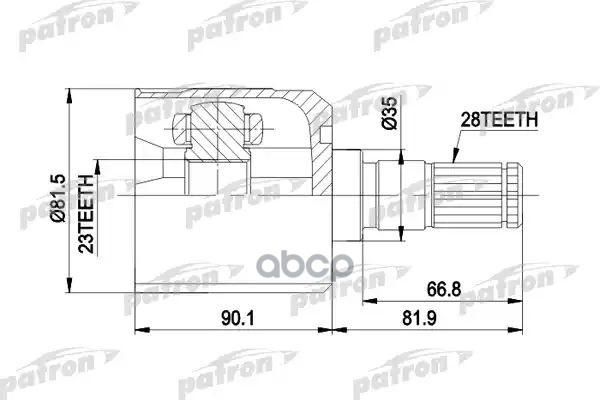ШРУС внутр лев компл. PCV7301 PATRON арт. PCV7301