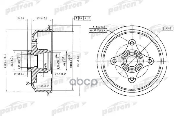 Барабан Тормозной Задн Ford: Escort Iii 80-86, Escort Iii Кабрио 83-85, Escort Iv 85-90, Escort Iv Кабрио 86-90, Orion I 83-8...
