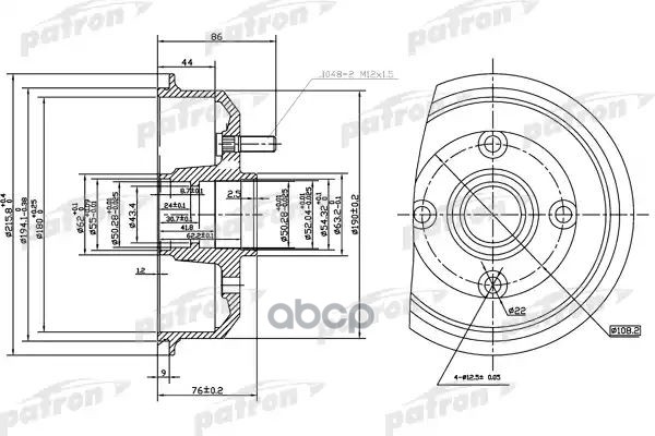 Барабан Тормозной Задн Ford: Escort V 90-92, Escort V Кабрио 90-92, Escort Vi 92-95, Escort Vi Кабрио 92-95, Escort Vi Седан ...