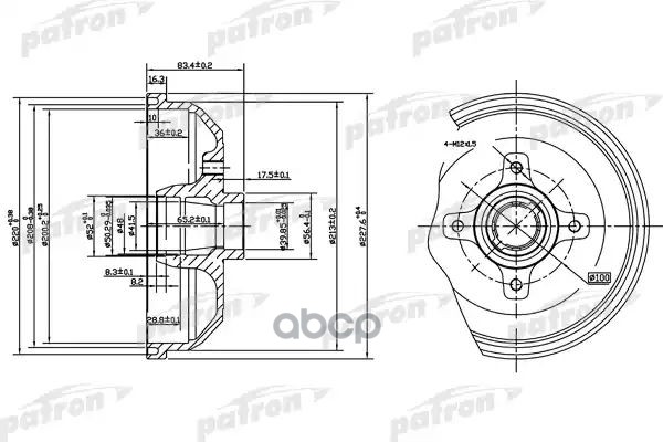 Барабан Тормозной Задн Opel: Corsa A Tr 82-93, Corsa A Хечбэк 82-93, Corsa A Фургон 86-89, Corsa B 93-00, Corsa B Фургон 99-0...
