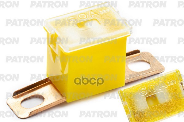 Предохранитель Блистер 1Шт Pla Fuse (Pal298) 60A Желтый 36X12x21.5mm PATRON арт. PFS128