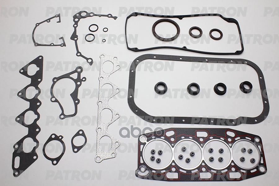 Комплект прокладок двигателя полный с прокладкой ГБЦ Mitsubishi Lancer 1,6/1,8 16V 91> PATRON арт. PG11015