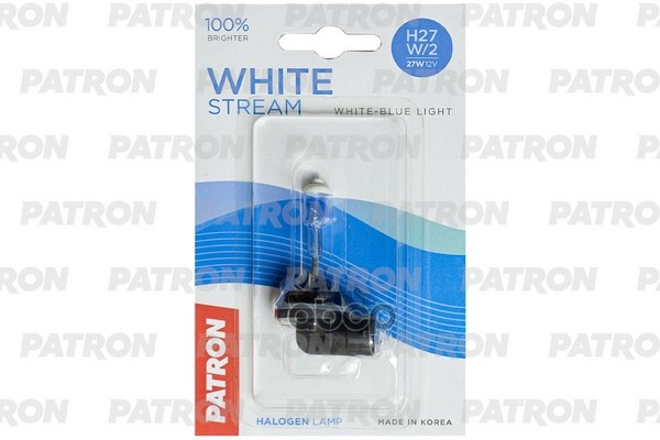 Лампа Галогенная Блистер 1Шт H27w/2 12V 27W 3800K Pgj13 White Stream (+100% Яркости, Яркий Белый Свет, +50М Светового Потока)...