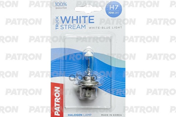 Лампа Галогенная Блистер 1Шт H7 24V 70W 3800K Px26d Truck White Stream (+100% Яркости, Яркий Белый Свет, +50М Светового Поток...