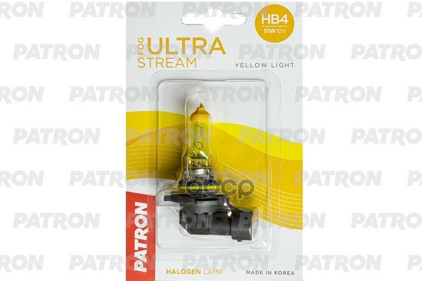 Лампа Галогенная Блистер 1Шт Hb4 12V 51W 2800K P22d Fog Ultra Stream (Желтый Свет, Отличная Видимость В Любую Погоду) Сделано...