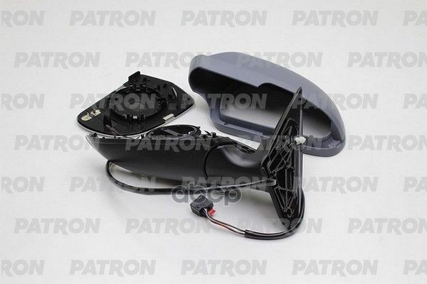 Зеркало Наружное Лев, Электр, С Указ.поворота, С Подогр, Асферич, Грунт (6Конт) Skoda: Octavia 2009 -13 PATRON арт. PMG3507M01