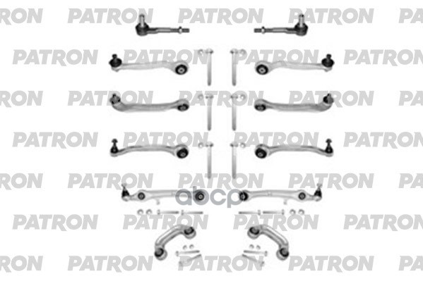 Комплект Рычагов Подвески Audi A6 02/2005-03/2011 & 4F2, C6 (С.п. Дета Ps5617 PATRON арт. PS5617