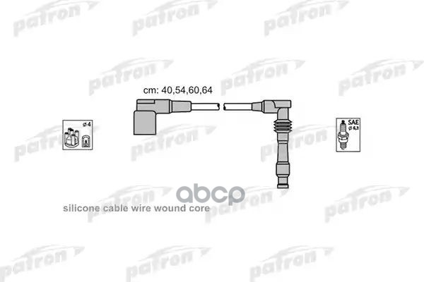 Комплект Проводов Зажигания Ods222 Opel: Astra F 91-98, Calibra A 90-97, Tigra 94-00, Vectra A 88-95, Vectra B 95-02 PATRON а...