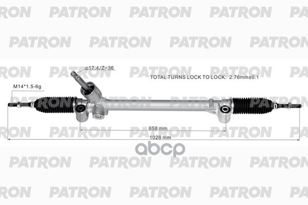 Рейка рулевая SUZUKI SWIFT IV (FZ, NZ) 10- PSG1059 PATRON арт. PSG1059