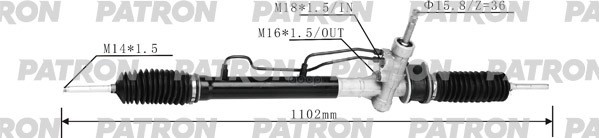 Рейка рулевая гидравлическая DAEWOO  MATIZ 1998- PSG3013 PATRON арт. PSG3013