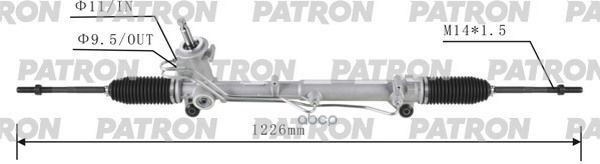 Рейка Рулевая Mazda2 2003 - 2007 Ford Fiesta V 2001 - 2009Fusion 2005 - 2012 PATRON арт. PSG3081