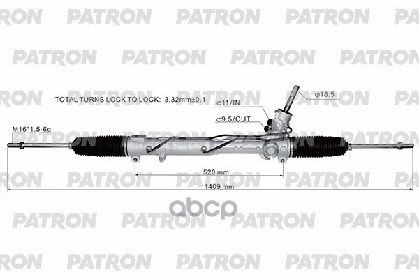 Рейка Рулевая Land Rover Discovery Iii (L319) 04- Discovery Iv (L319) 09- PATRON арт. PSG3135