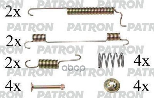 Комплект монтажный тормозных колодок барабанных CHEVROLET: MATIZ 05-, PSRK0035 PATRON арт. PSRK0035
