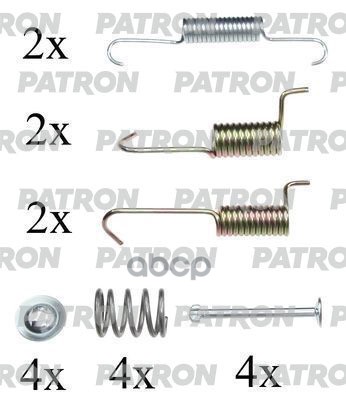 Пружинки тормозных колодок барабанных HYUNDAI: SANTA FE (SM) 00-06 , TRAJET (FO) 00-, TUCSON (JM) 04 PATRON арт. PSRK0091