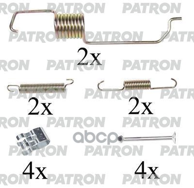 Комплект Монтажный Тормозных Колодок Барабанных Mazda: 626 V 98-02, 626 V Hatchback 98-02, Premacy 99- PATRON арт. PSRK0110