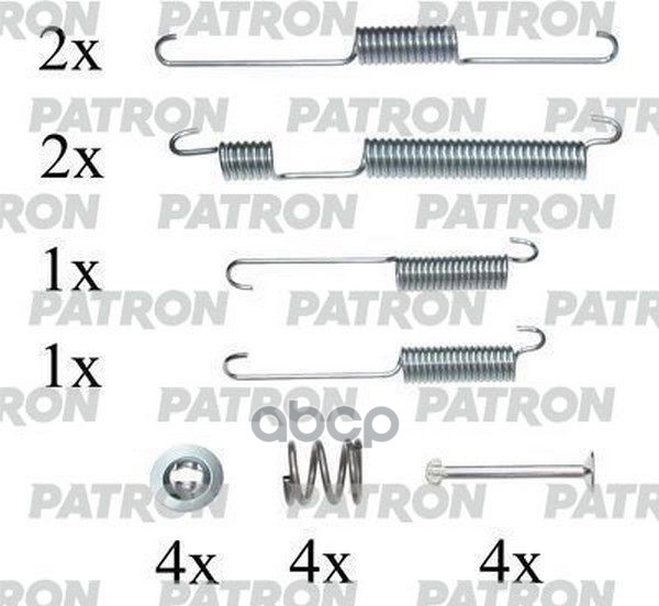 Комплект Монтажный Тормозных Колодок Барабанных Hyundai: Atos 98-, Atos Prime 99- PATRON арт. PSRK0153