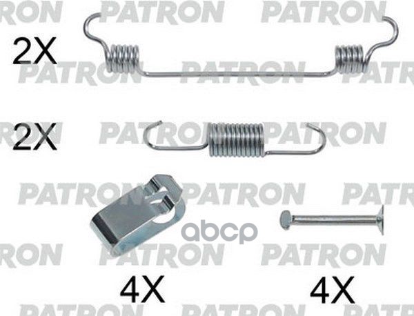 Комплект Монтажный Тормозных Колодок Барабанных Kia: Sorento (Xm) 09- PATRON арт. PSRK0223
