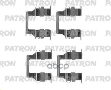 Комплект Монтажный Тормозных Колодок Дисковых Mitsubishi: Space Gear 95-00, Pajero I 89-90, L400 96- PATRON арт. PSRK1210