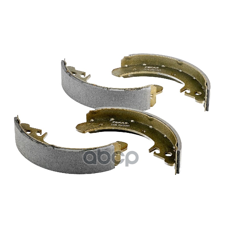 Колодки тормозные барабаные задние (4 шт) для а/м ВАЗ 2108, 2115, 2110, LADA 1117, 2170,2190 PEKAR арт. 21083502090