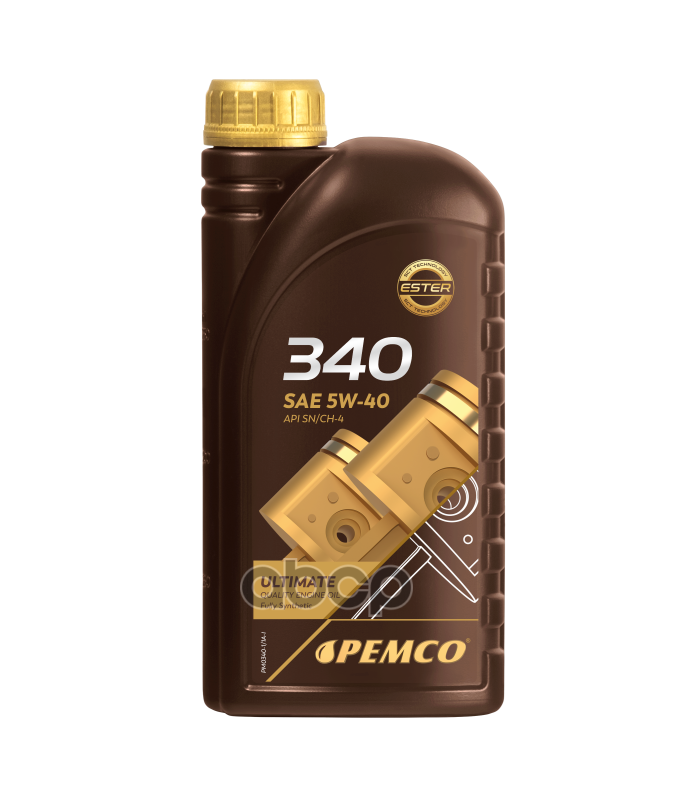 PEMCO 5W-40 Sn/Ch-4, A3/B4 1Л (Синт. Мотор. Масло)